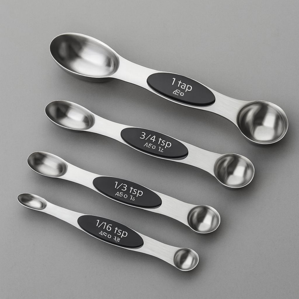 Magnetic measuring spoon set